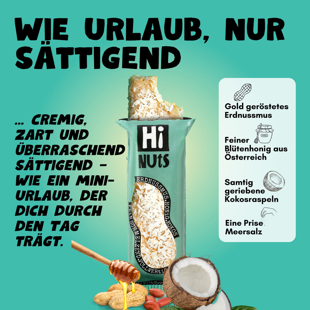 HiNUtS Kokos (12 Riegel)