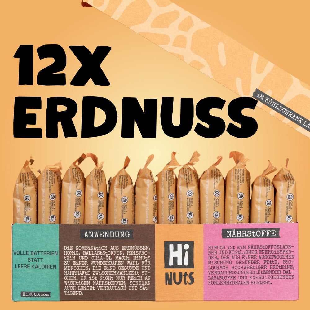 HiNUtS Erdnuss (12 Riegel)