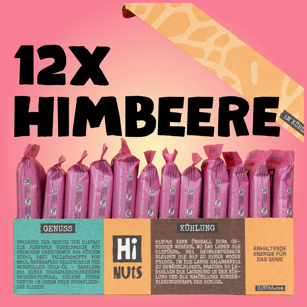 HiNUtS Himbeere (12 Riegel)